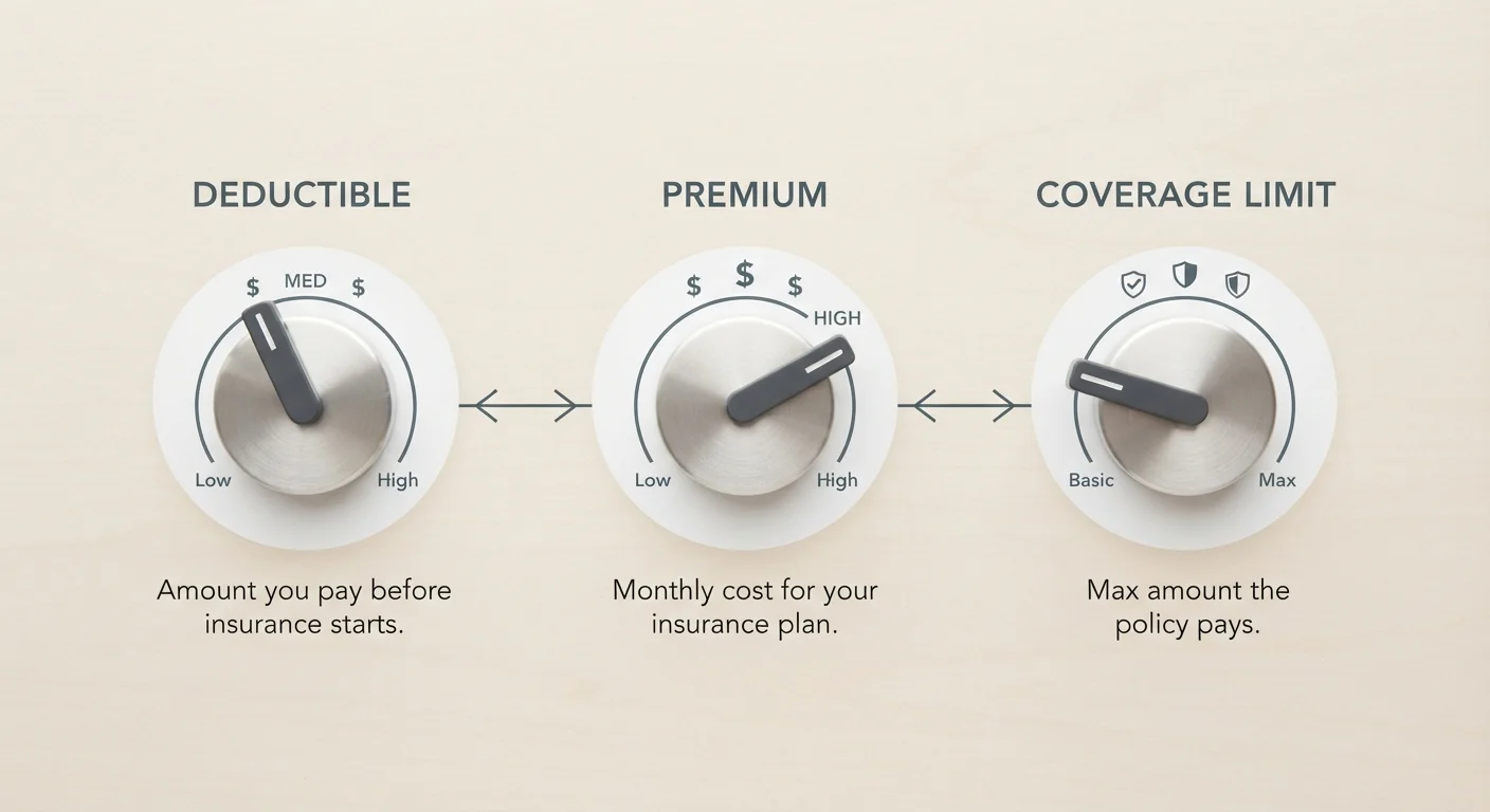 Deductibles, Premiums, and Coverage Limits — How the Three Interact