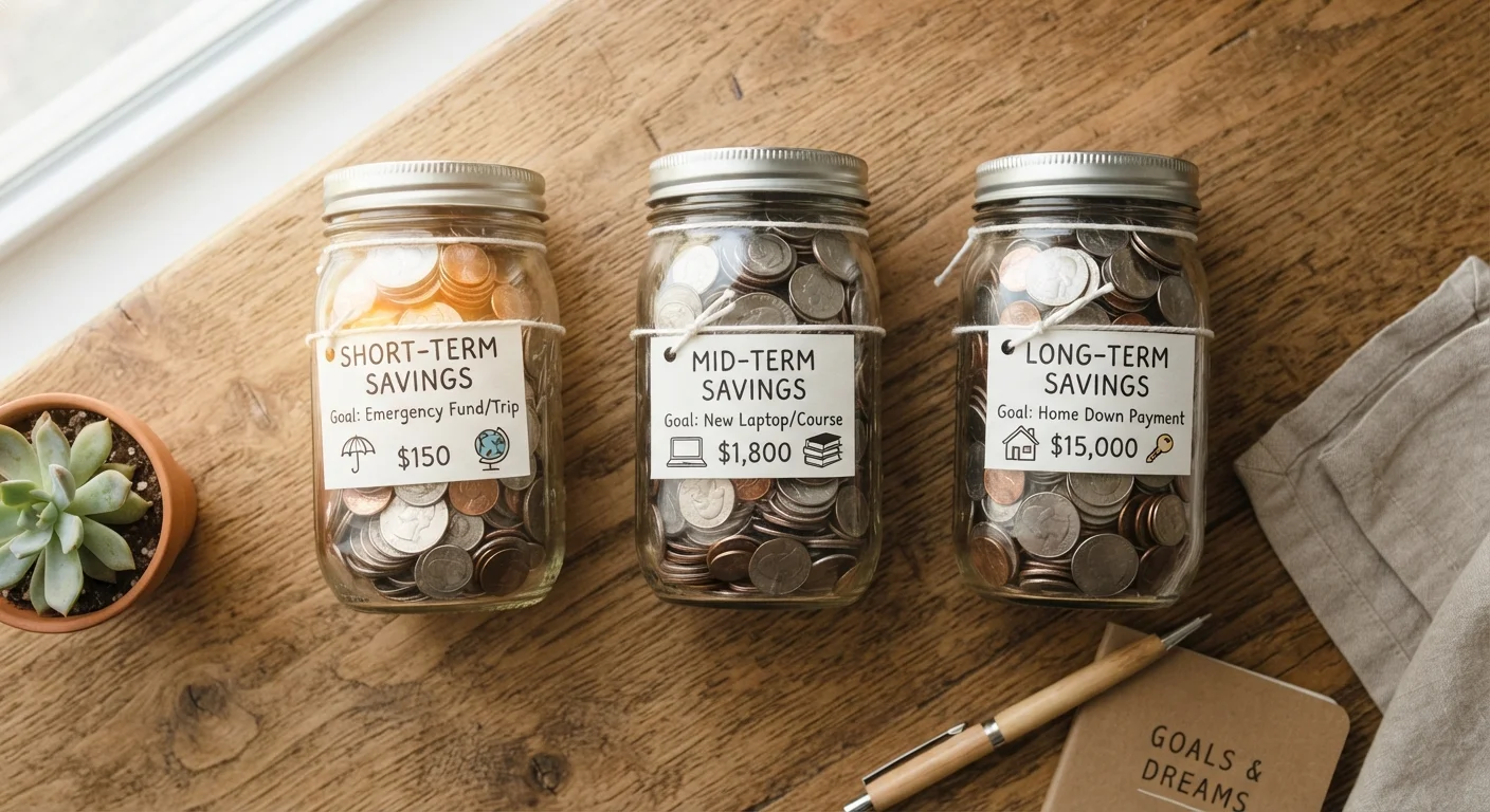 Short-Term, Mid-Term, and Long-Term Savings Goals at a Glance